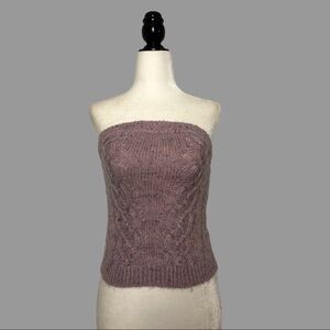 🧡 XS 🧡 NWT Anthro Tube Top Sweater Confetti Cable Knit